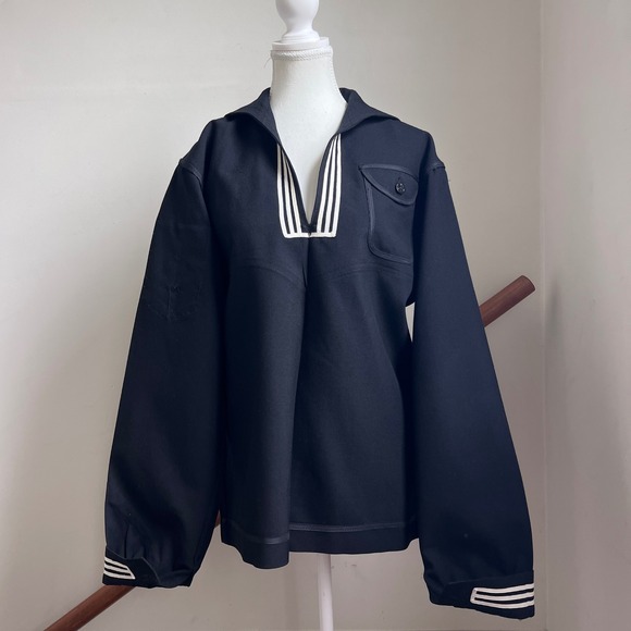 Defense Logistics Agency Tops - Defense Logistics Agency Navy Sailor Jumper 42L Blue Wool Dress Uniform Shirt